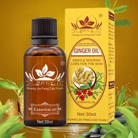 30ml ginger essential oil body massage oil anti aging lymphatic detoxification body pure plant essential oil for spa