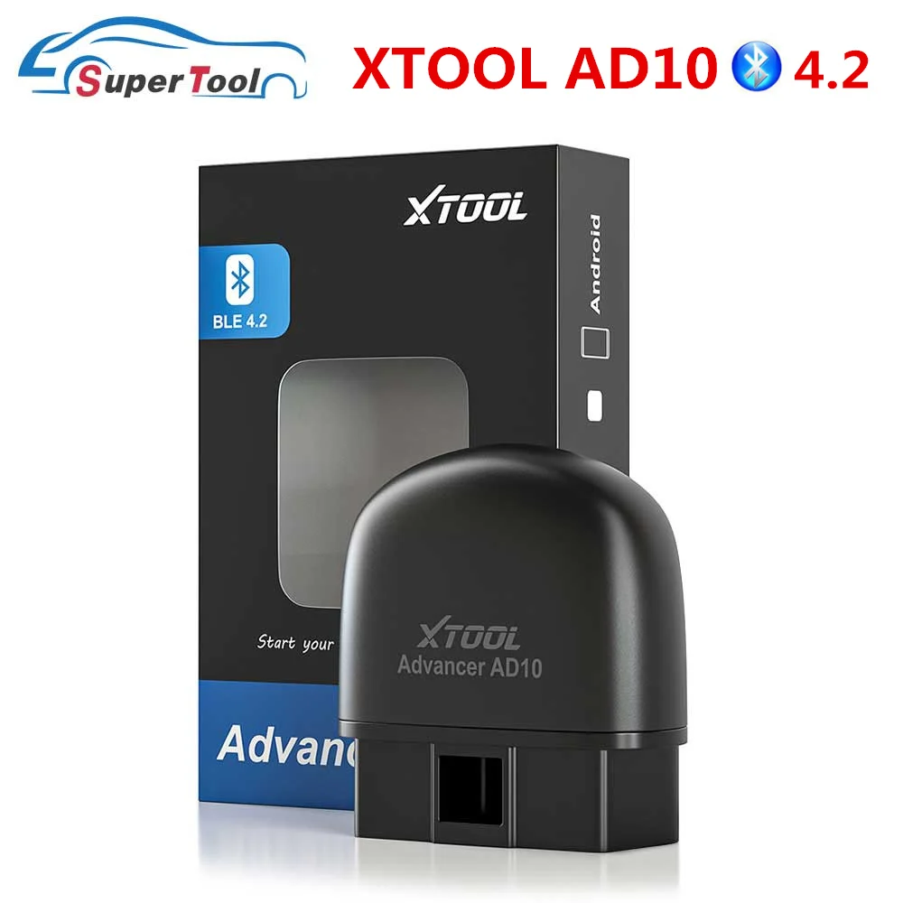 Считыватель кодов XTOOL AD10 Bluetooth 4 2 OBDII поддержка систем диагностики функция HUD