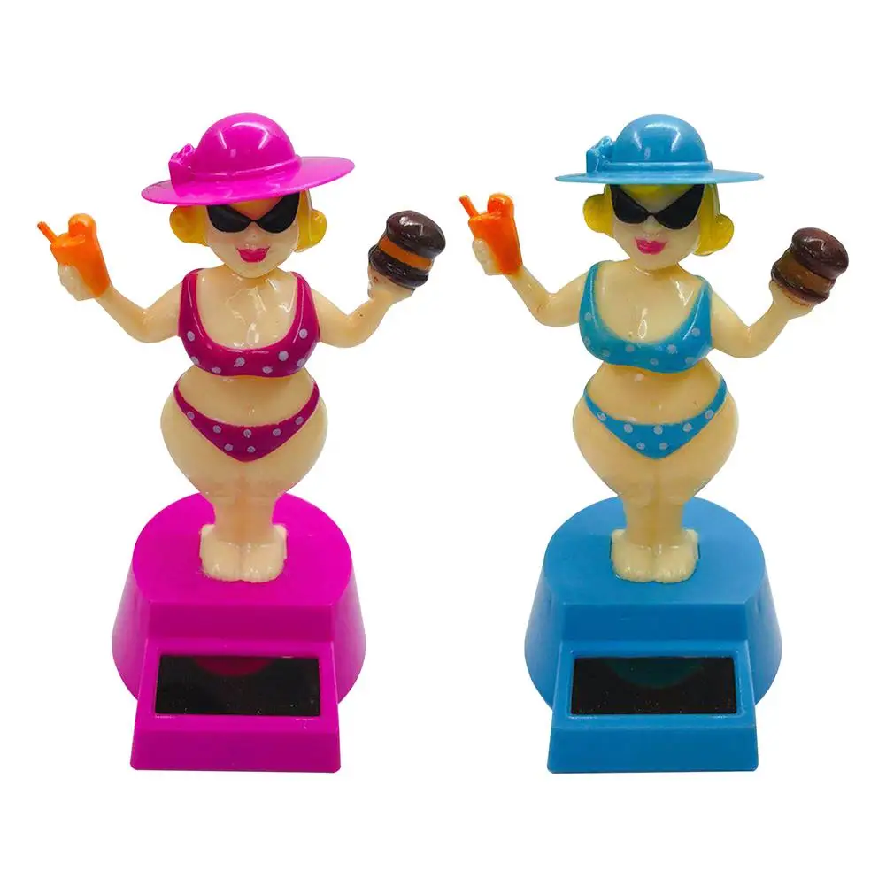 

Украшения для автомобиля, искусственная кукла на приборной панели, инновационная игрушка-качалка на солнечной батарее, кукла с вращающейся...