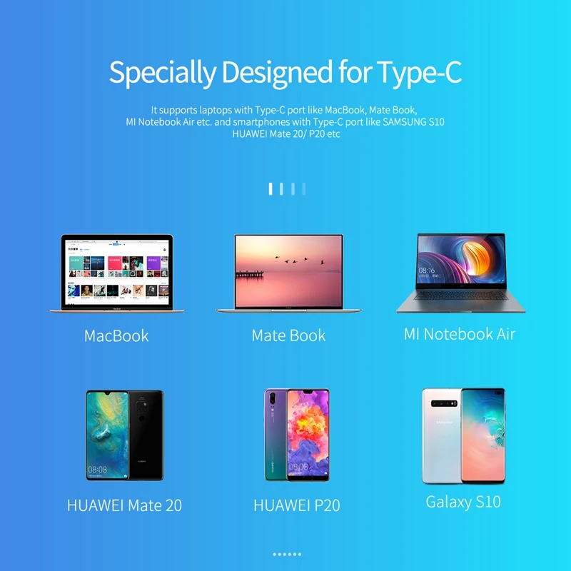 ROCK usb type C к HDMI Кабель-адаптер USB-C к HDMI адаптер конвертер «Папа-мама» для MacBook Matebook samsung S10 huawei P20