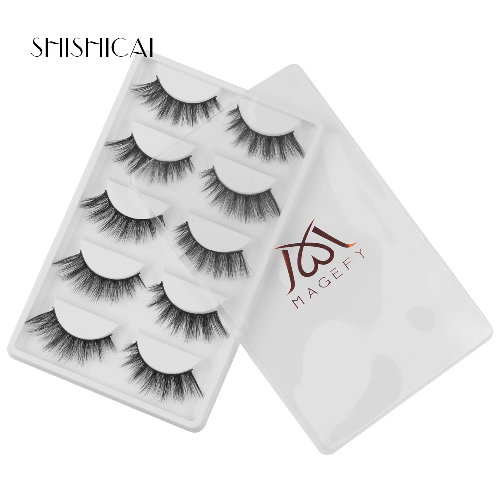 MAGEFY накладные ресницы для наращивания 5 пар 100% наращивание ресниц реального