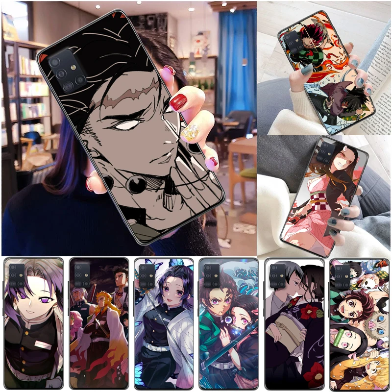 

Demon Slayer Kimetsu No Yaiba Kamado Tanjirou Kamado Nezuko Agatsuma Zenitsu Phone Case For Samsung Galaxy A51 4G 5G A71 Coque