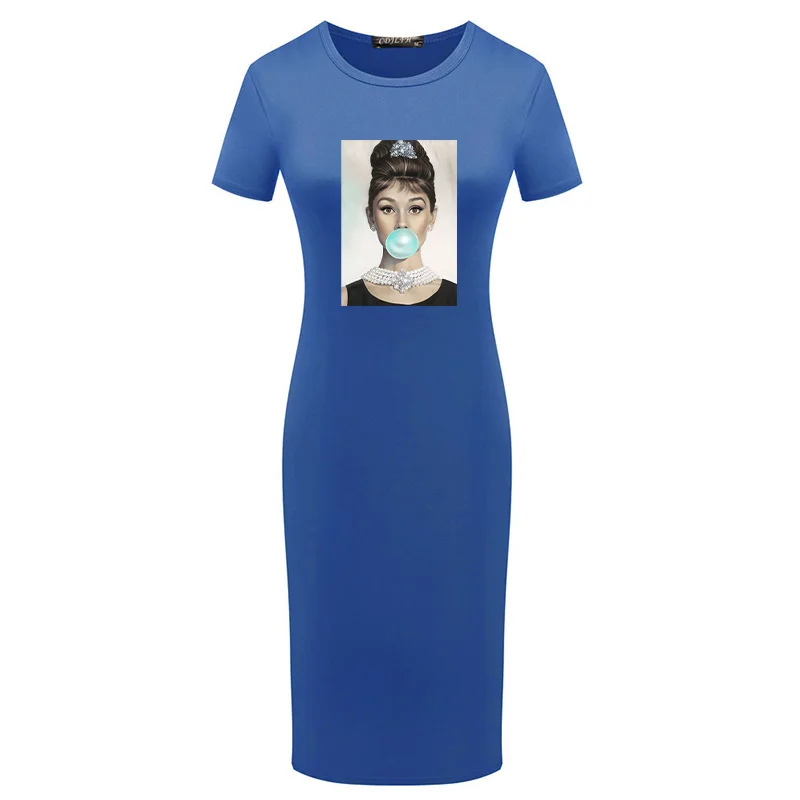 

Summer Women Dress Elegant Party Bodycon Short Sleeve Fashion Girl Pencil Dress Sexy Plus Size Vintage Clothes Vestidos Femme
