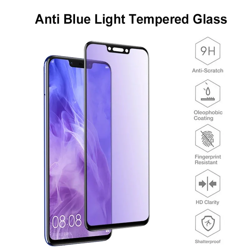 

2pcs/lot Anti Blue Light Tempered Glass For Huawei Nova 5i pro/5/5pro/5i/4/5t/4e/5z Screen Protective Film