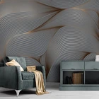 Пользовательские фотообои 3D геометрические абстрактные линии большая роспись ретро Ностальгический современный гостиной диван фон для телевизора водонепроницаемый
