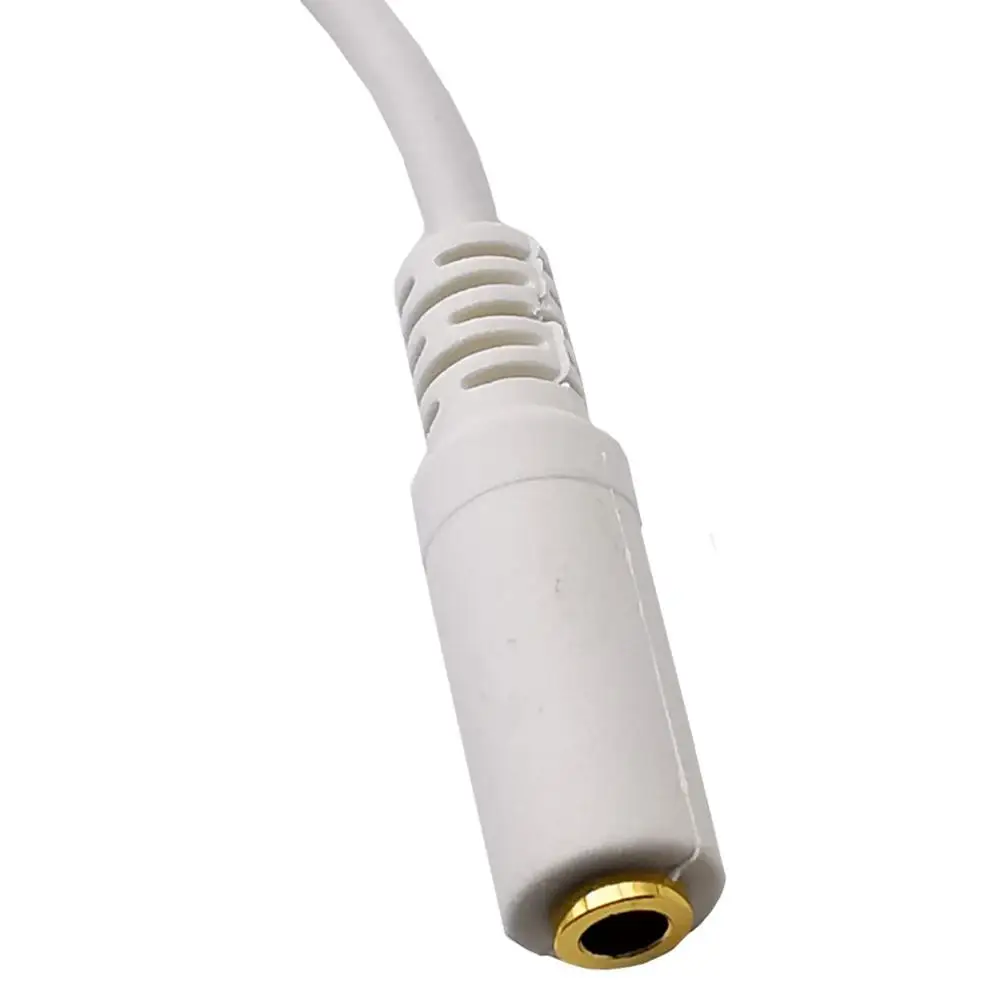 Белый позолоченный локоть 2 5 мм 3 уровня революция Женский удлинитель Кабель