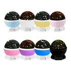 Светодиодный вращающийся ночник, проектор звездного неба, декоративный Романтический проекционный светильник для детской спальни, подарок на день рождения