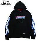 Мужская толстовка в стиле хип-хоп, черная Повседневная хлопковая толстовка с объемным принтом в стиле Харадзюку, хип-хоп, весна 2019