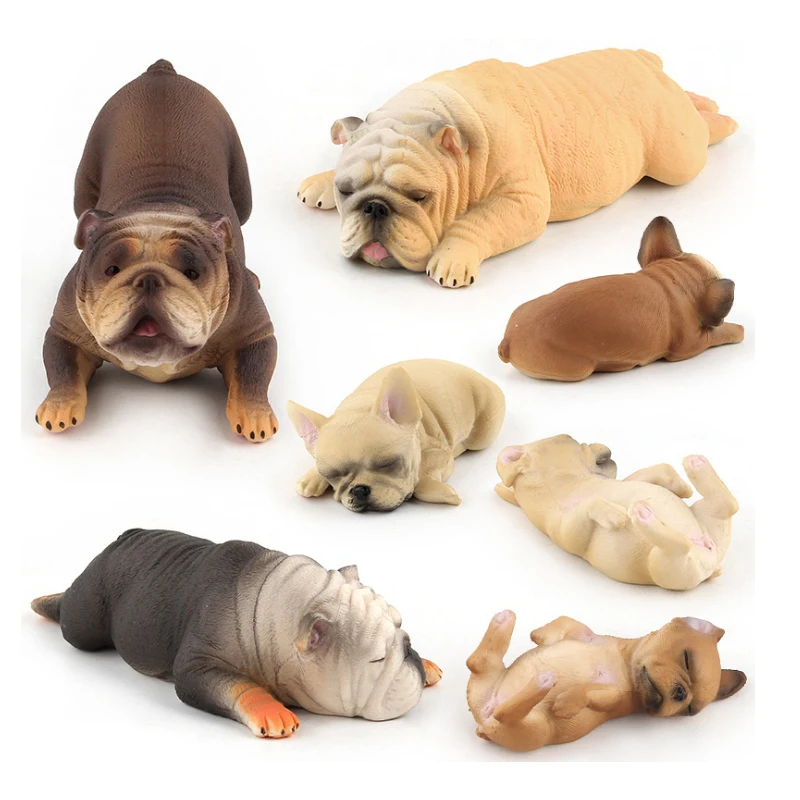 Креативный домашний декор фигурка собаки из смолы милый щенок статуя бычьей