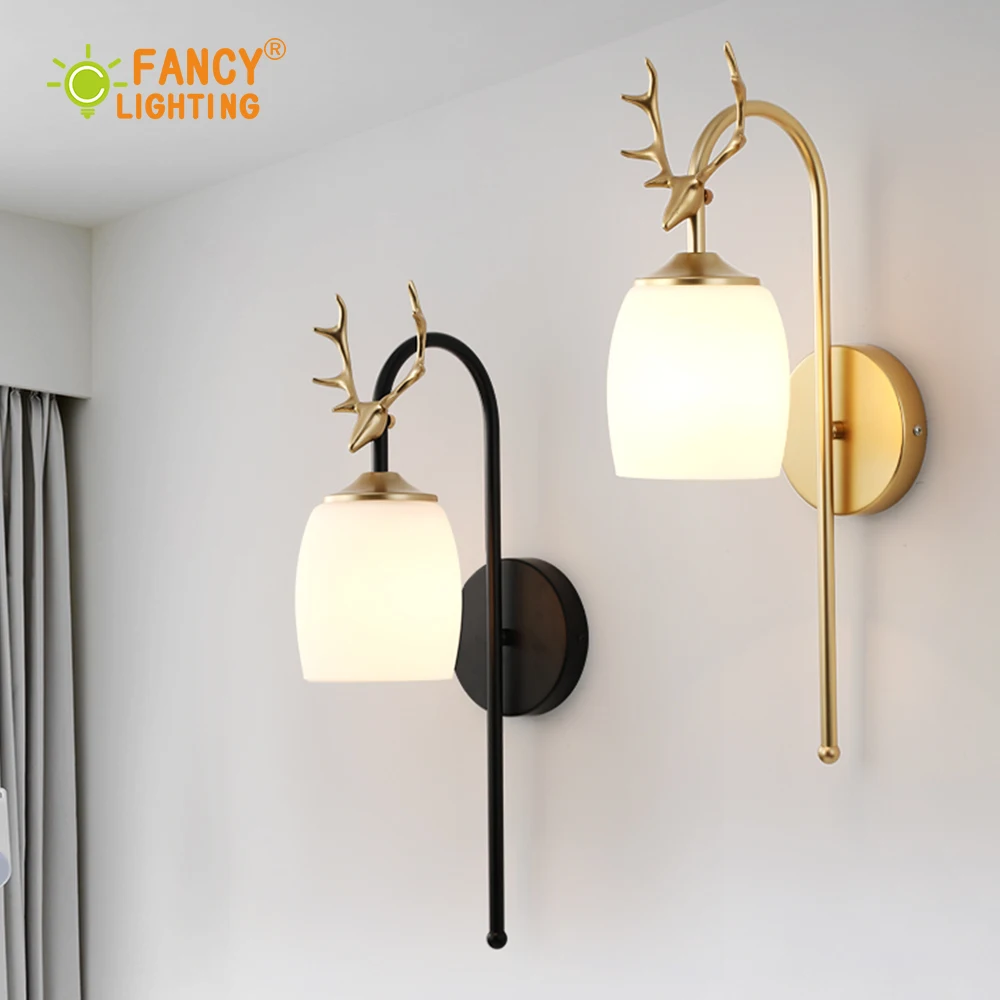 (Бесплатная Светодиодная лампа E27) настенный светильник в скандинавском стиле с