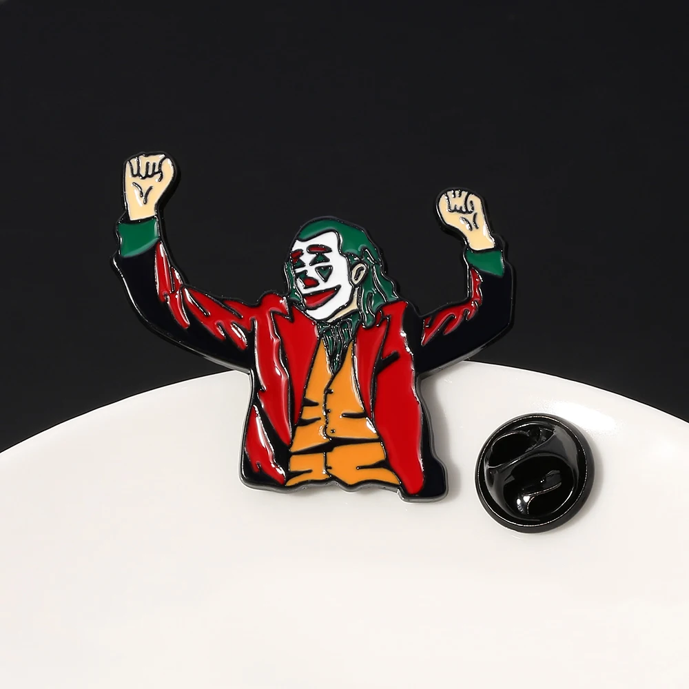 Новая Веселая брошь клоун для женщин и мужчин DC аниме персонажи Джокер булавка