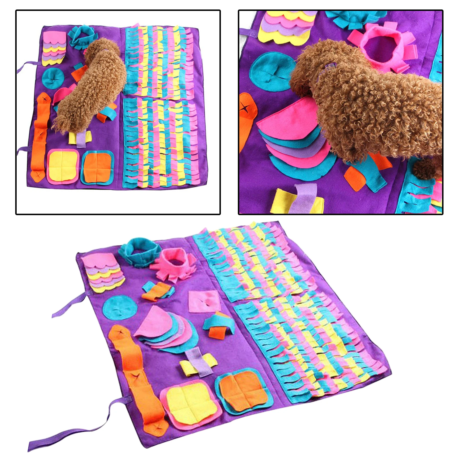 

Snuffle Mat for Dogs Puzzle Toys Slow Feeding Mat Dogs Bowl Indoor Outdoor