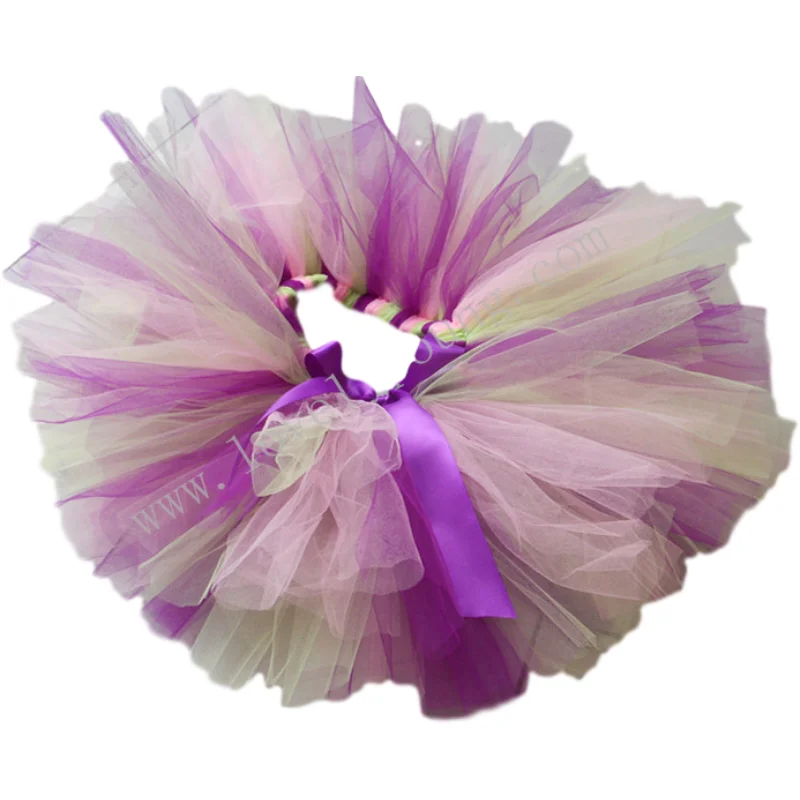 

Юбка-пачка для девочек; Балетная танцевальная юбка; Пышная фатиновая юбка ручной работы; Детская одежда; Костюм радужного цвета
