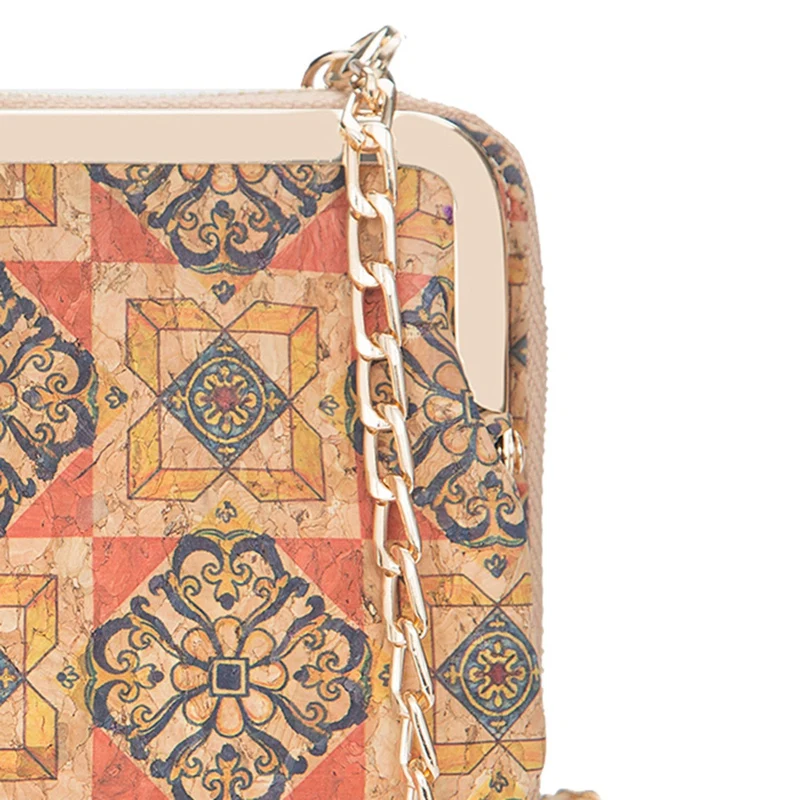 Новый Baellerry Дамский кошелек мобильный телефон сумка из пробкового дерева молния