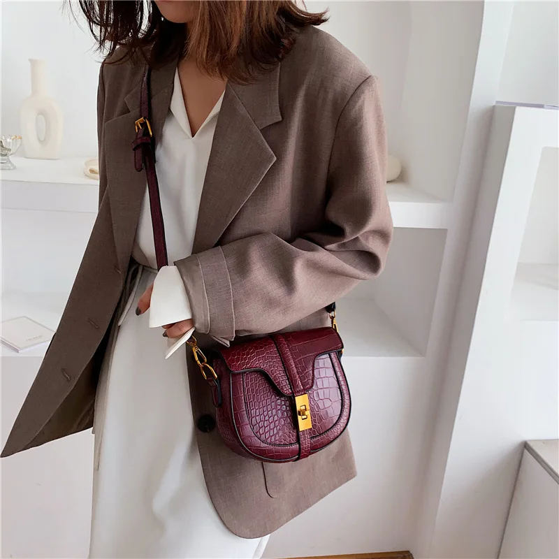 Осенняя шикарная текстурная сумка для женщин новинка 2019 корейская модная