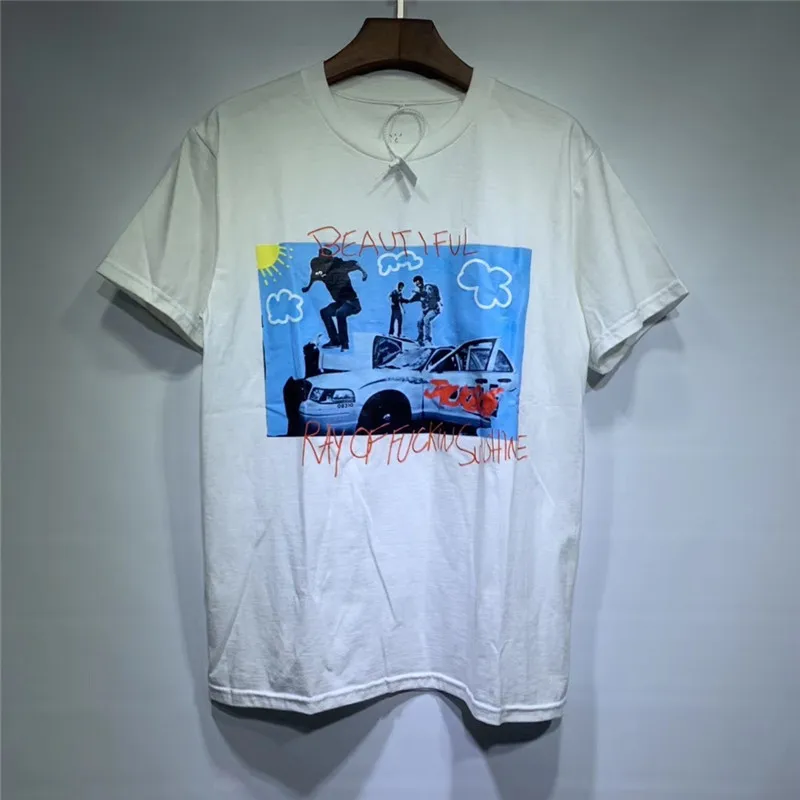 

Summer Style Travis Scott Jack Boys Ray of Sunshine Astroworld T-shirt Men Women Best Quality T shirt Top Tees T-shirt