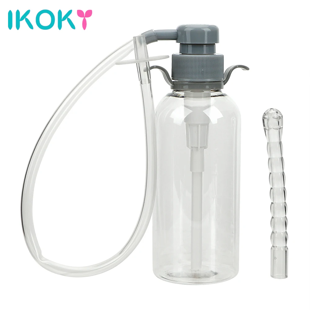 IKOKY 300mL Enema Anal Cleaner Erotic Rectal Sprayer Butt Vagina Cleaning Sex Toys for Women Products |