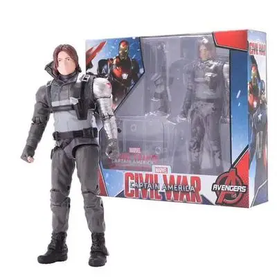 Winter Soldier " Marvel Мстители Бесконечность войны танос человек паук Халк Железный человек Капитан Америка видение Сокол фигурка игрушки куклы - Цвет: Winter Soldier