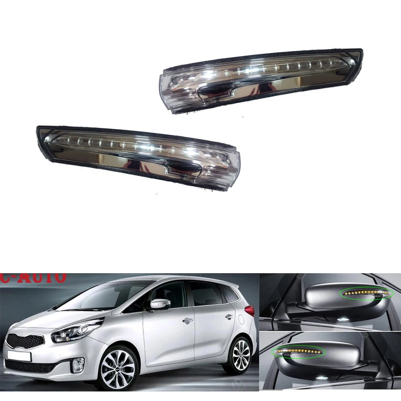 

NEW-Car Rearview Mirror LED Turn Light Signal Lamp Flashing Light for KIA Rondo RP CARENS 2013-2017 87614A4000 87613A4000
