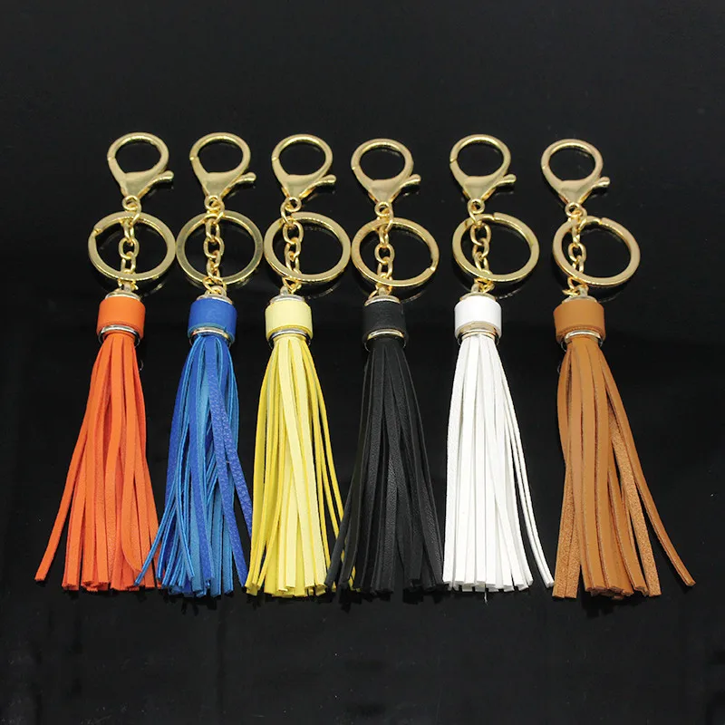 

2021 New Korean Fashion Leather Stream Sui Keychain Car Bag Alloy Diy Leather Flow Soda Hanging Bag Hanging