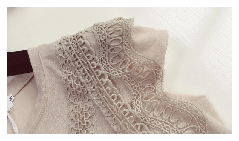 

Summer Sleeveless Blouse Shirt Women Tops Blouse Women 2021 O-neck Lace Chiffon Blouse Shirts Clothes Blusas Camisas Mujer D202