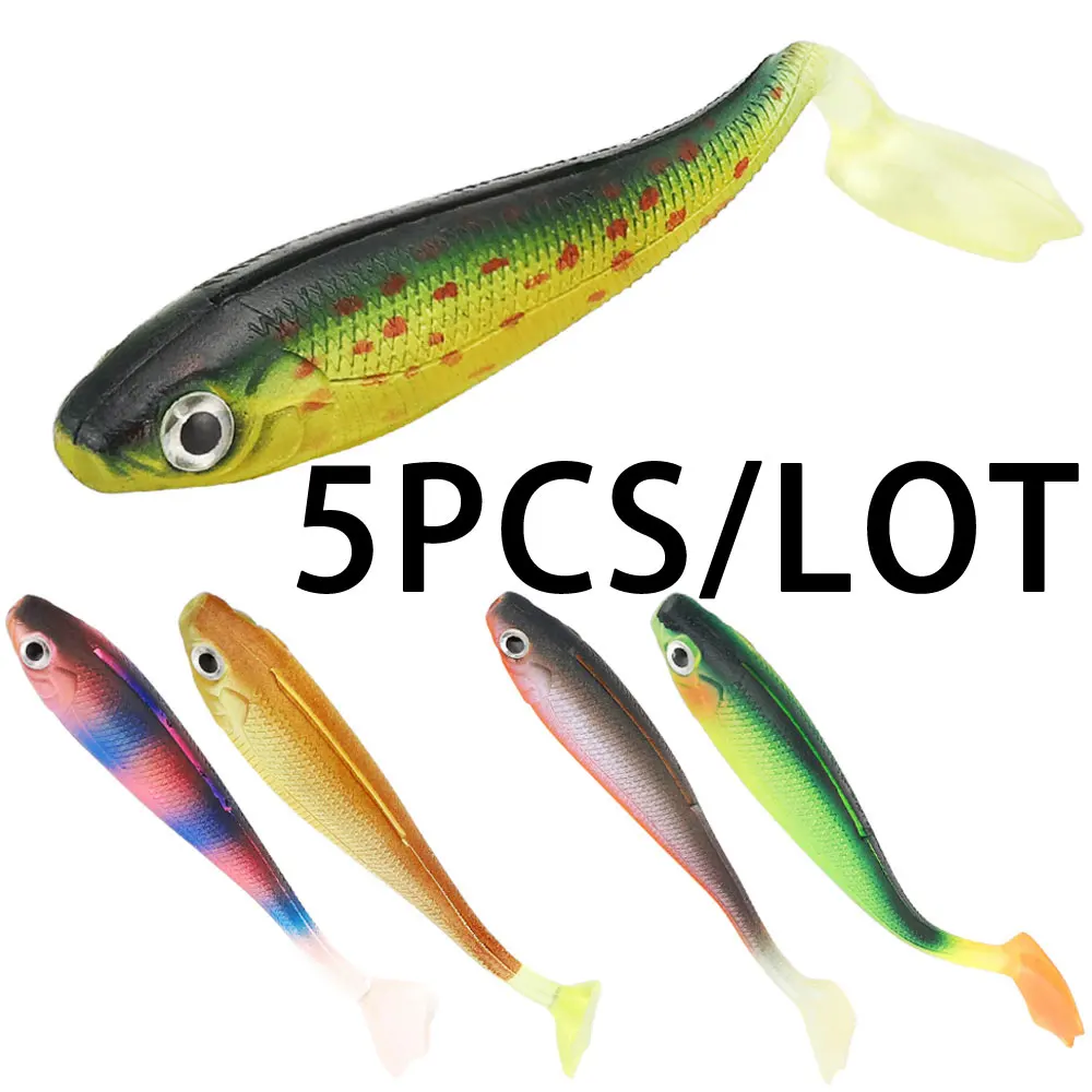 JACKFISH T Tail мягкие приманки для моделирования 100 мм/5 г, силиконовая наживка, Красочный Искусственный карп, 1 шт., рыболовные приманки, рыболовные снасти - Цвет: F