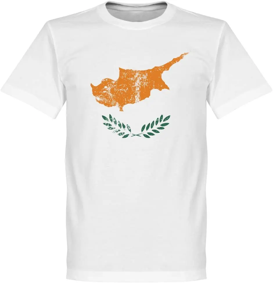 

Retake Cyprus Flag T-Shirt - White New Arrivals Harajuku Tee Summer 2020 Pure Cotton Breathable Short Sleeve Tshirt