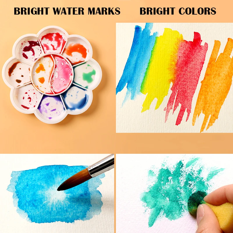 Набор акварельных красок 36 цветов студенческий граффити ручная роспись