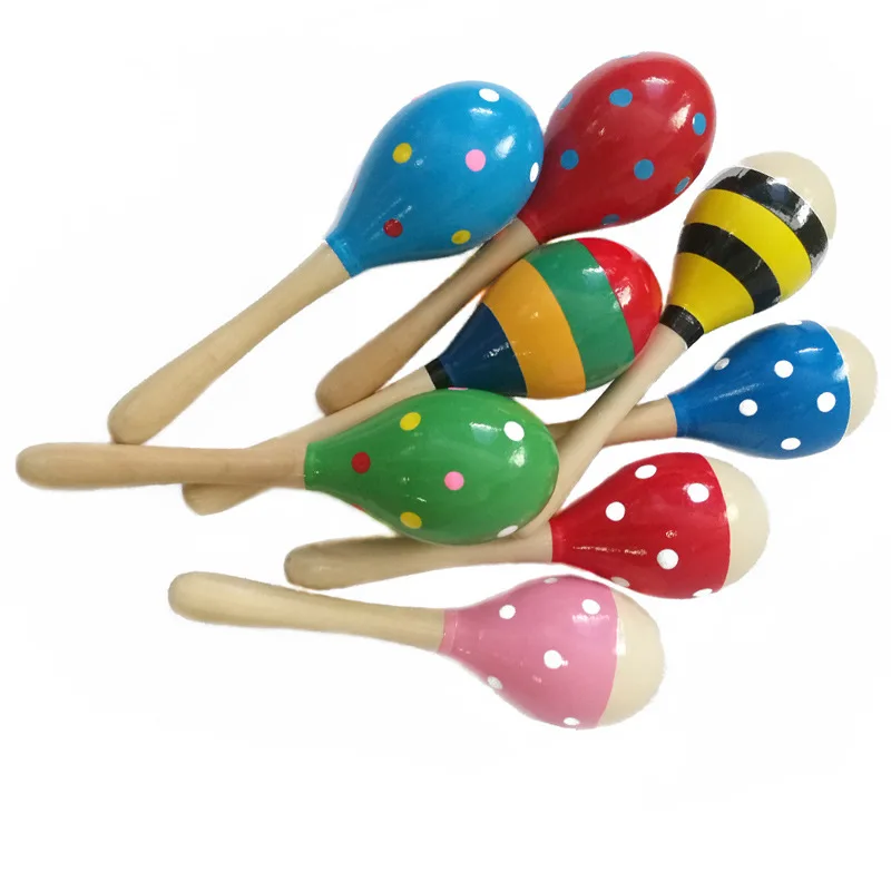 Детский музыкальный инструмент красочные деревянные погремушки вечерние
