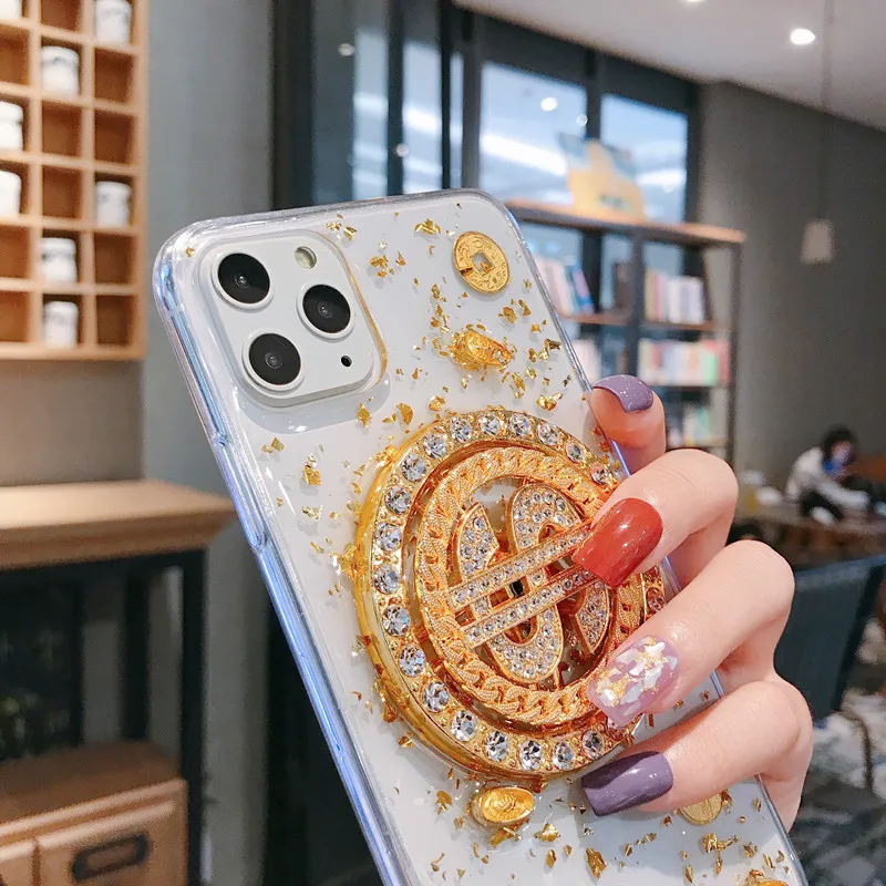 Оригинальный Роскошный доллар чехол для телефона i Phone 11pro max X XS 8 6 Plus XR 7 черный и
