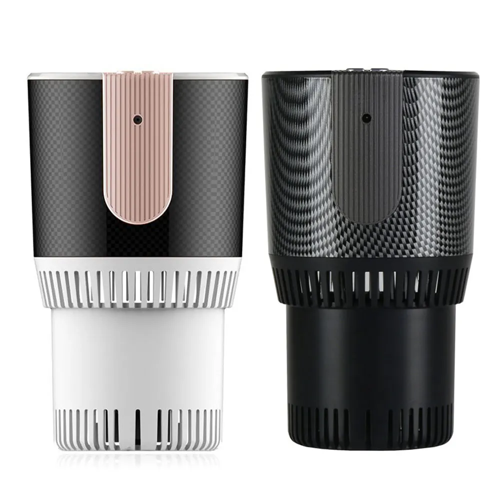 

Portable Black 2 In 1 12V Car Hot And Cold Cups No Noise Fast Cooling 4 C -70 C Heating Cooling Cup Holders