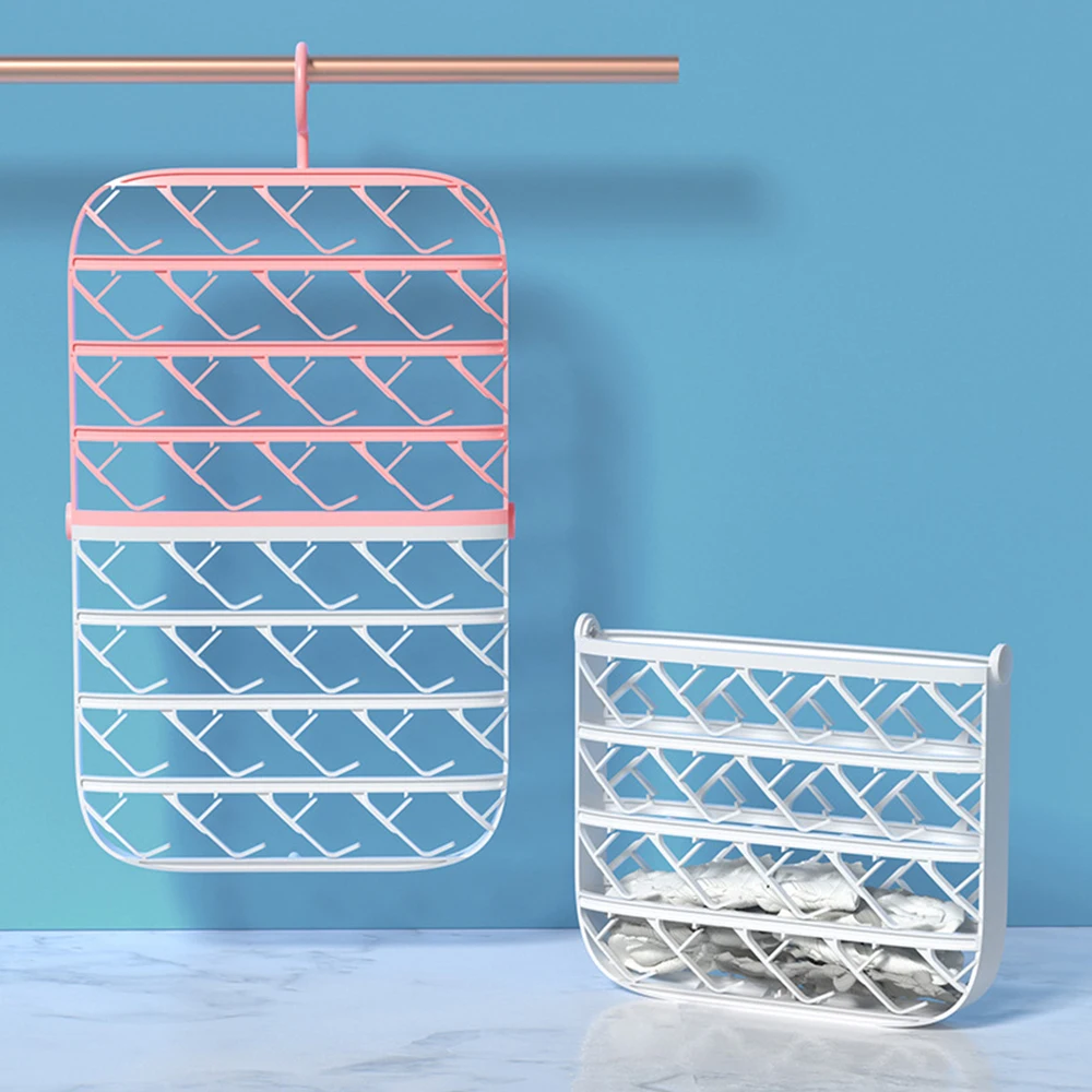 

New Hanger Dryer Socks Drying Basket Underwear Hook Multifunction Clothes Windproof Storage Rack Home Clothes Drying Rack