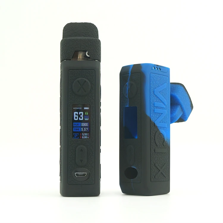 

Vapesoon Decorative Protection Cover Skin Silicone Case for VOOPOO VINCI X Pod Kit Aurora Pods e-Cigarette