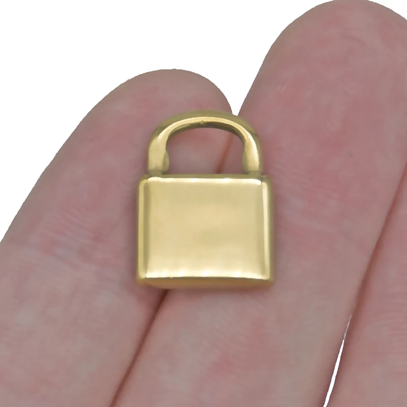 Подвеска в стиле хип-хоп с замком из нержавеющей стали 304 5 шт. | Украшения и