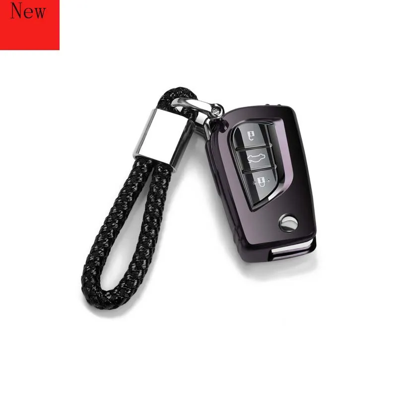 

Fashion TPU Car Key Case Cover Key Bag Shell Protector for Toyota COROLLA Camry Levin Highlande Car Accessories