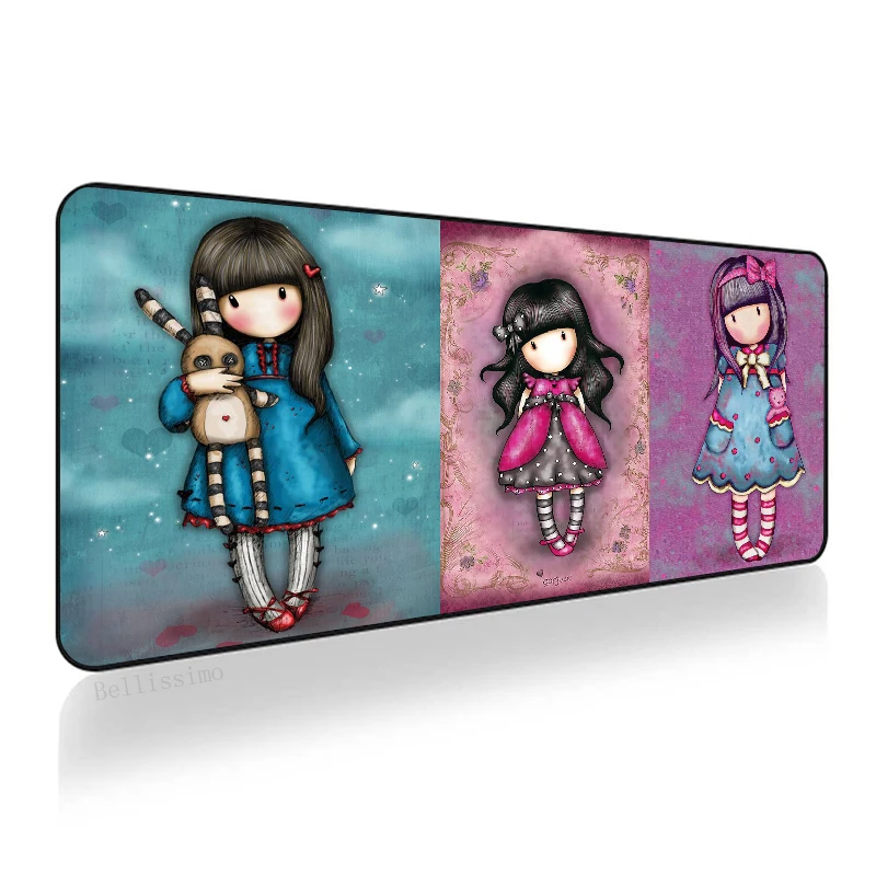 

Anime Santoro Gorjuss Desk Mat Gaming Mousepad Keyboard Office Carpet Mausepad XXL Mouse Mats Pads Gamer Rug Computer Csgo Pad