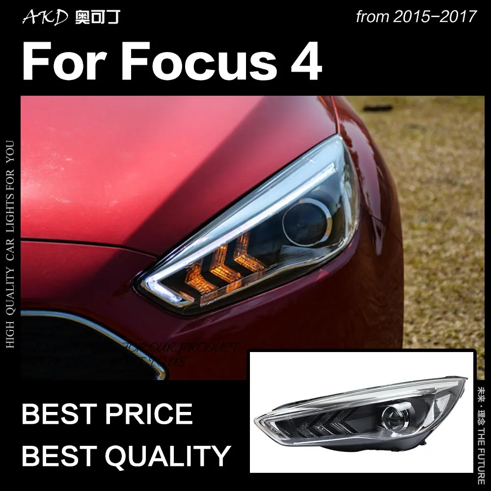 АКД стайлинга автомобилей для Ford Focus фары 2015 Новинка 2017 года фокус светодиодный DRL