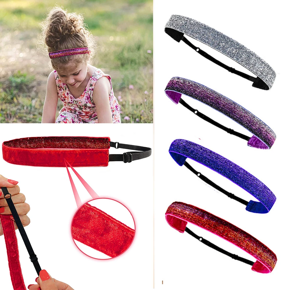 Повязка для волос с двусторонними блестками аксессуары |