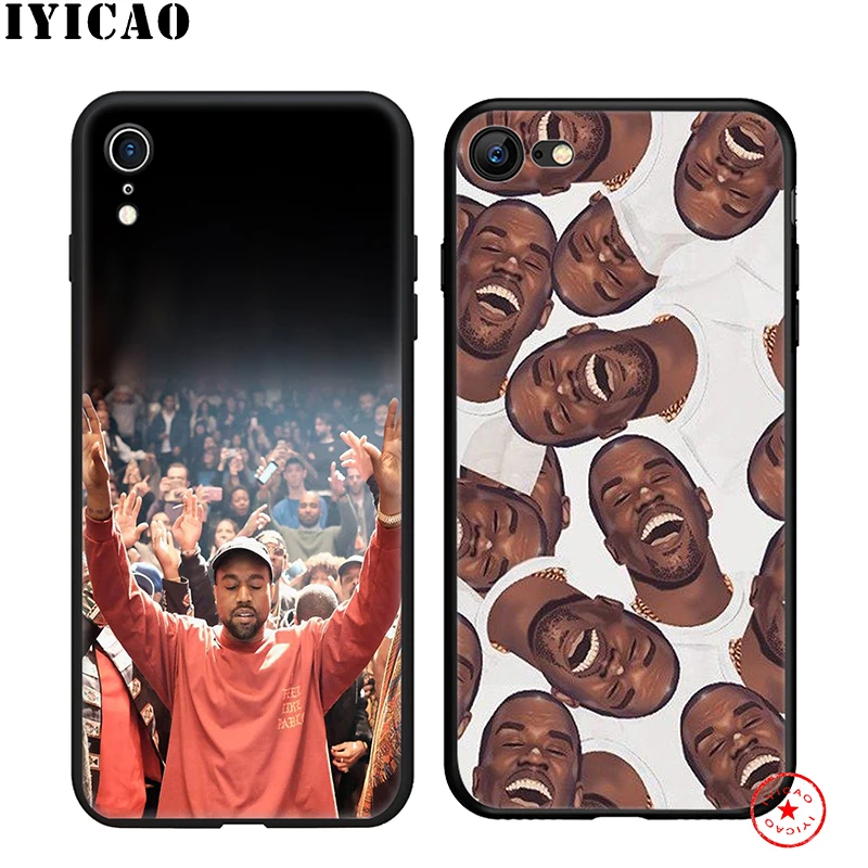 IYICAO Kanye West мягкий чехол для телефона iPhone 11 Pro XR X XS Max 6 6S 7 8 Plus 5 5S SE силиконовый TPU |