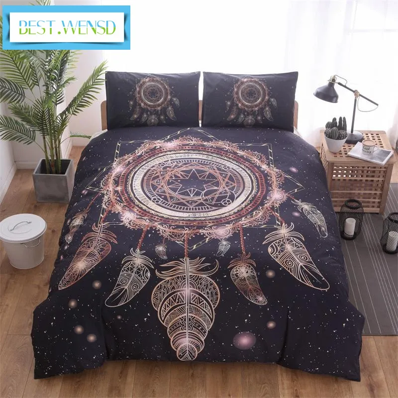 Пододеяльник комплекты в богемном стиле Стиль 3d поворотный Экран печати