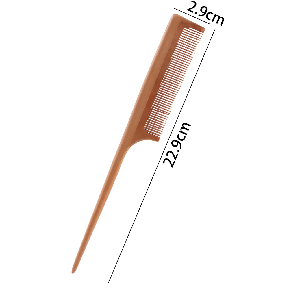 

Anti-Static Natural Sandalwood Combs Portable Hair Salon Wood Comb Rat Tail Brush Hairdressing Styling Tool Hair Care Hair Comb