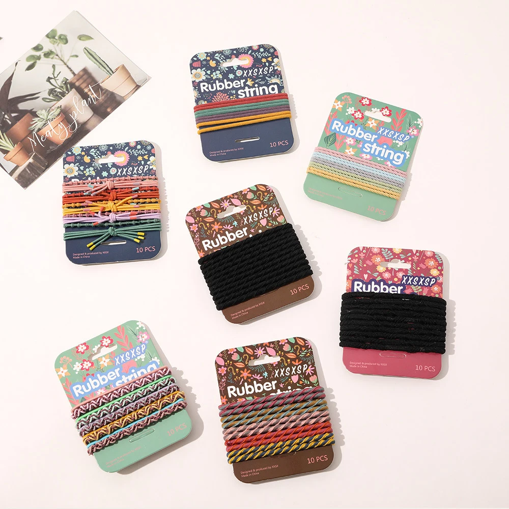 

Резинка для волос в Корейском стиле, нейлоновая безопасная эластичная лента для волос, понтейл, аксессуары для женщин