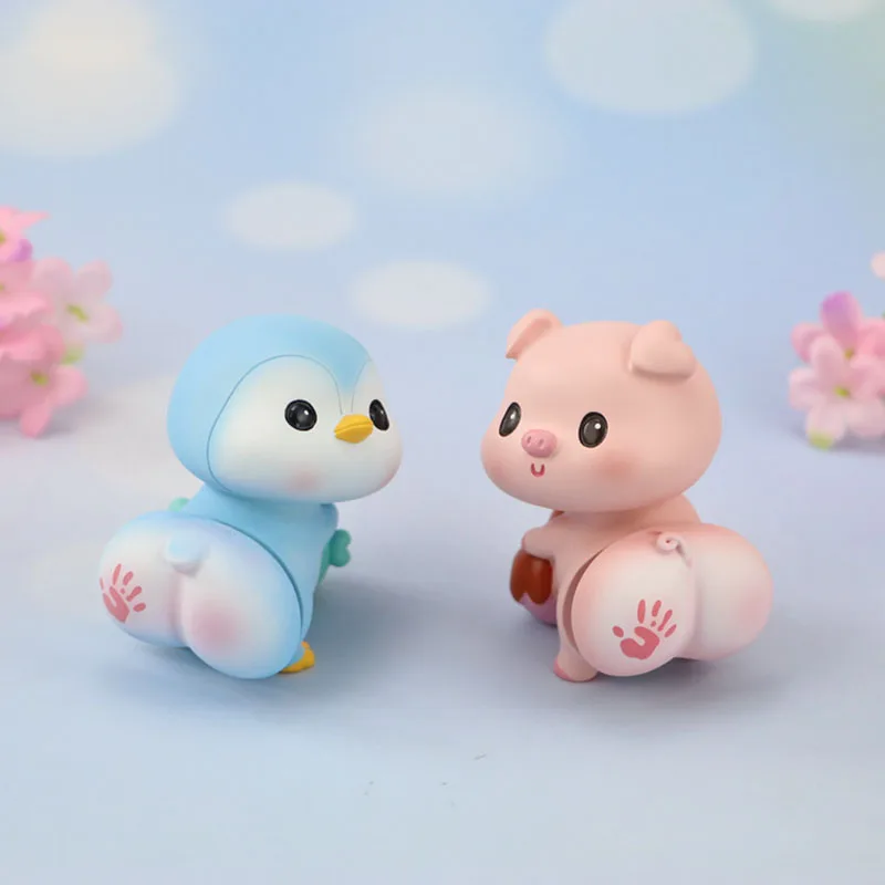 

1Pcs Shaking Bottom Dog Cat Ornament Cute Nodding Decoration Gift Car Interior Resin Pig Craft Fairy Garden Decor Home Ornament