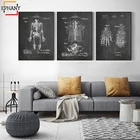 Плакаты с изображением скелета медицинского, черно-белого цвета