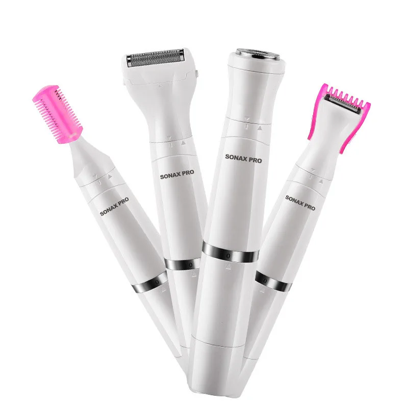 

4 + 1 electric hair remover female underarm shaving device electric eyebrow shaving water washing hair removal USB