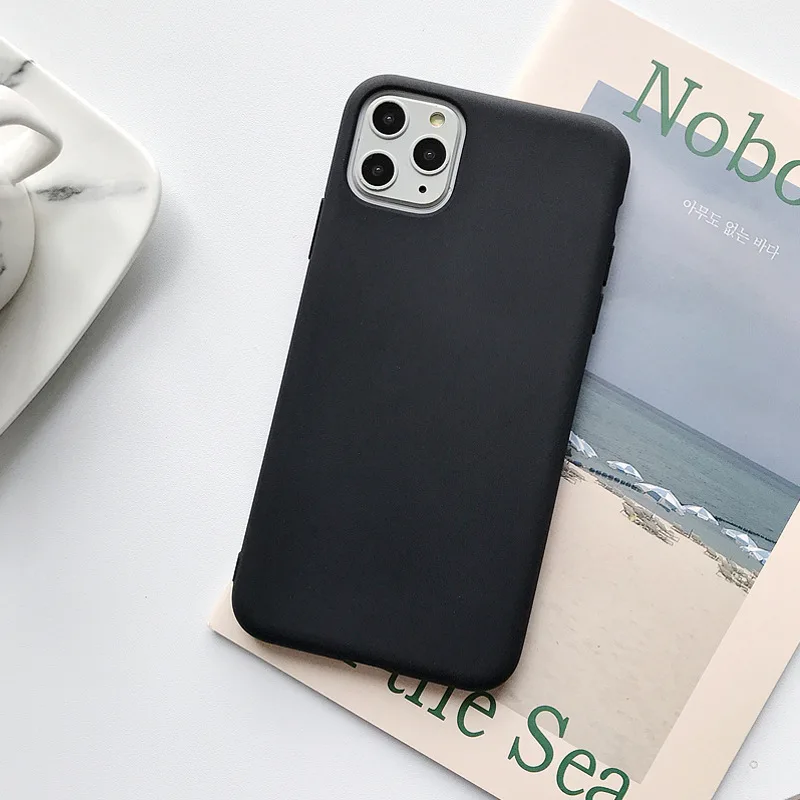 Чехол карамельного цвета для iPhone 11 Pro X XR XS Max 5 s se 6 6s 7 8 Plus модные простые однотонные