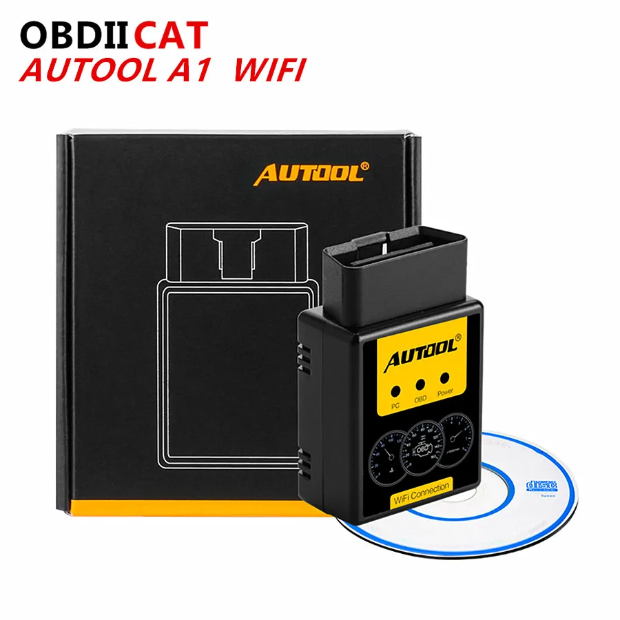 AUTOOL A1 OBD2 сканер V1.5 WIFI автомобильный диагностический для Android|Диагностические