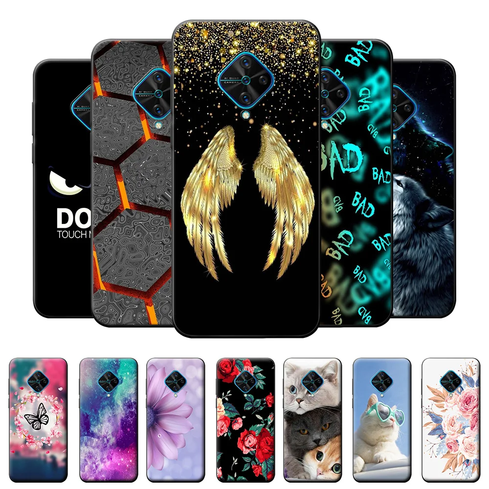 Силиконовый чехол-накладка для Vivo V17, v17, S1Pro, V1945A, мягкие Мультяшные из ТПУ, 1920 чехол для телефона, Россия