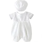 Комплект одежды для маленьких мальчиков 1-2 лет, джентльмены, наряд для первого дня рождения, набор для крещения, свадебная одежда для младенцев