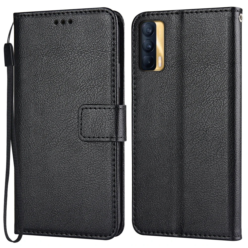 Флип-кошелек Магнитный кожаный чехол для Realme X7 (Индия) RMX3092 Coque Funda роскошный Винтажный чехол для телефона